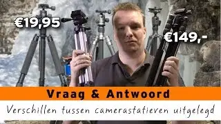 Verschillen tussen camerastatieven uitgelegd