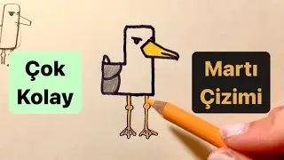 Çok Kolay MARTI Çizimi🍳✏️💫 | Nasıl Martı Çizilir? Kolay Çizimler | Çizim Dünyası🍒
