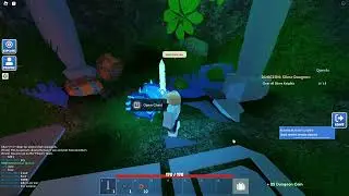 Doing the slime dungeon in Roblox islands