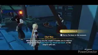 Genshin Impact - food delivery (part 3) chef mao(day 6) dec 16