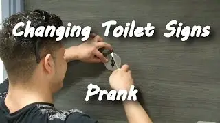 Changing toilet Signs Prank