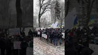 Акція працівників Укрлендфармінг біля будівлі Верховної Ради