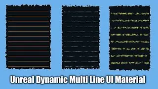 Unreal UI, User Interface |  Widget Tutorial 2, Dynamic Multi Line Material , UI Material Lab