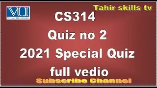 CS314 Special extension quiz no 2 (2021)