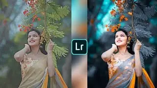 Lightroom neavy dark blue tone photo editing tutorial | lightroom background colour change preset