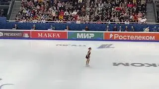 Александра Трусова, раскатка перед произвольной программой чемпионата России 2022.