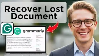 How To Recover A Document In Grammarly  Video Tutorial