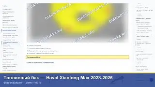 Топливный бак — Haval Xiaolong Max 2023-2026