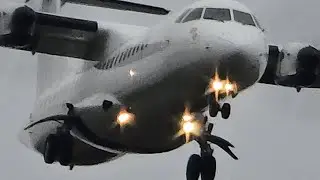 Check out this incredible ATR landing! ✈️ #aviation #viralvideo #avgeek @BirminghamTravelling2024