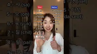 How to say numbers in Korean!🤓 