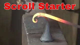Scroll starter for forging scrolls - blacksmithing tools