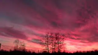 КРАСИВЕЙШИЙ ЗАКАТ 29 ОКТЯБРЯ 2021 В ЭСТОНИИ - BEAUTIFUL SUNSET IN ESTONIA 29 OCTOBER 2021