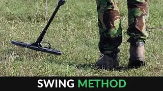 Metal detecting correct and incorrect swing methods