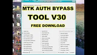 MTK Auth Bypass Tool V30 Latest 5G CPU 2022