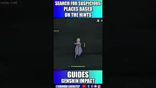 Investigate the Shrubbery on the Stone Wall Genshin Impact 