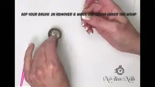 Removing the Semi Cured Gel wraps! So easy!