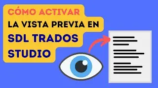 👀 Cómo activar la VISTA PREVIA en Trados Studio | Función de previsualización