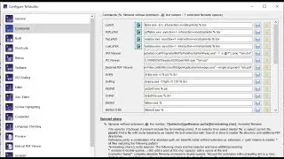 Configuring the latex related commands | Configure TeXstudio | % | @ | ? | latex |texstudio