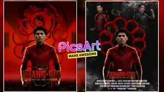 Cara Edit photo manipulasi Poster Shang Chi and the legend of Ten rings Tutorial PicsArt #trending