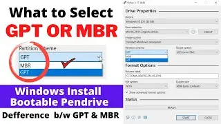 GPT & MBR ! Difference b/w GPT or MBR ! Pendrive Bootable ?