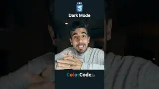 CSS Dark Mode 😱 in 1 Minute #shorts