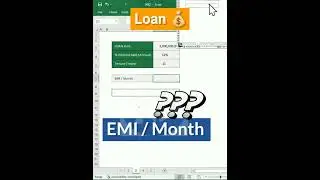 Loan💰 EMI calculator in Excel | 