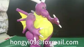 Walking Bondage Inflatable Big Belly Dragon Suit