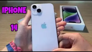 Nuevo iPhone 14 unboxing - Lila - Transferir datos de un Iphone a otro Iphone - eSIM