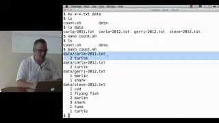 Software Carpentry September 2012 (1.9) The Unix Shell