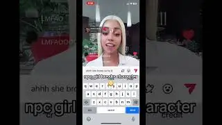 NPC girl breaks character 😅