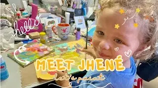Meet Jhené; Painting With a Toddler 