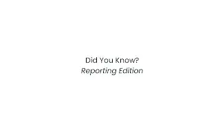 Paperless Pipeline Pro Webinar 103 - Did You Know? Reporting Edition