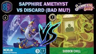 🔵🟣 SAPPHIRE AMETHYST GRIND GAME VS EMERALD STEEL DISCARD - Disney Lorcana Gameplay