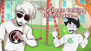 Dave is talking to a guy || Homestuck