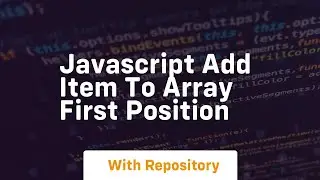 javascript add item to array first position