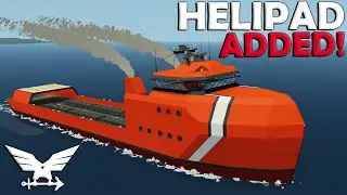 Helipad Added!  -  Supply Ship Build  -  Stormworks Build and Rescue