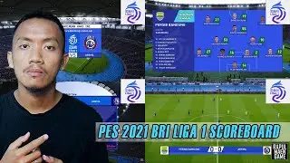 PES 2021 BRI LIGA 1 SCOREBOARD by PUTRA KONJO - PES 2021 MOD - PES 2021 PC GAMEPLAY
