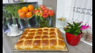 Мягкие  булочки с изюмом!