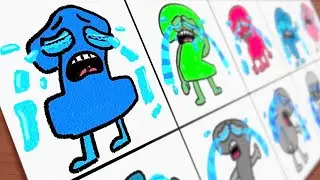 Drawing Crying Number lore BFDI(Battle for Dream Island) / (1~10) / @BFDI