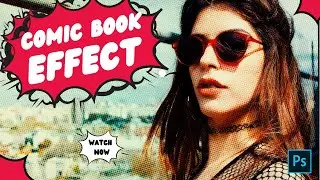 Photoshop how to make comic book effect | Comic book effect | Comic book cartoon effect