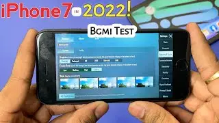 (4k)iPhone7 in 2022 Worth it for PUBG/BGMI Test | Battery drain test & Performance test | VMinds |