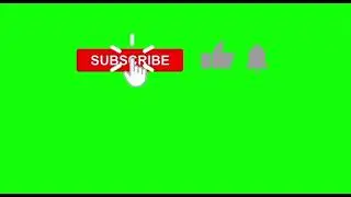 Green screen subscribe animation button|with icon sound 