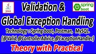 Validation and Global Exception Handling in Spring boot
