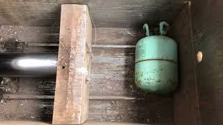 Crushing Gas Cylinders at Jani Press in Faisalabad watch the metal reclaimers and these LPG tanks!