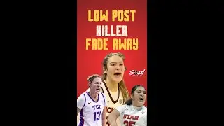 One leg fade away! Low post moves! Kitley, Sedona & Pili #ncaawomensbasketball