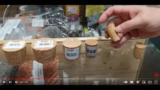 Cork stoppers for bottles and thermoses