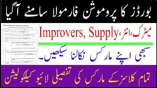 Promotion Formula  Revealed for Matric and Inter students/ IBCC