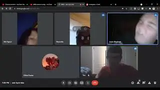 Being in a Google Meeting with my friends