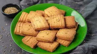 Jeera Biscuit Recipe | Homemade Cumin Cookies Recipe | Yummy