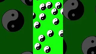 🆓 Free Green Screen 🟢 Chroma key ☯︎ YIN YANG SYMBOL Effect Animation ❌ NO COPYRIGHT ©️ 2024